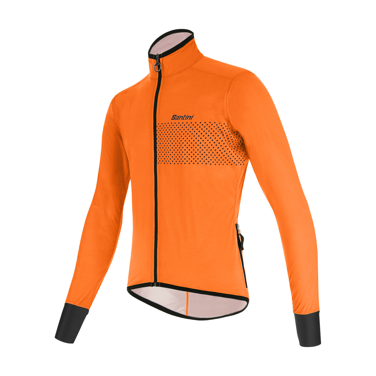 E-shop SANTINI Cyklistická vodeodolná pláštenka - GUARD NIMBUS - oranžová S