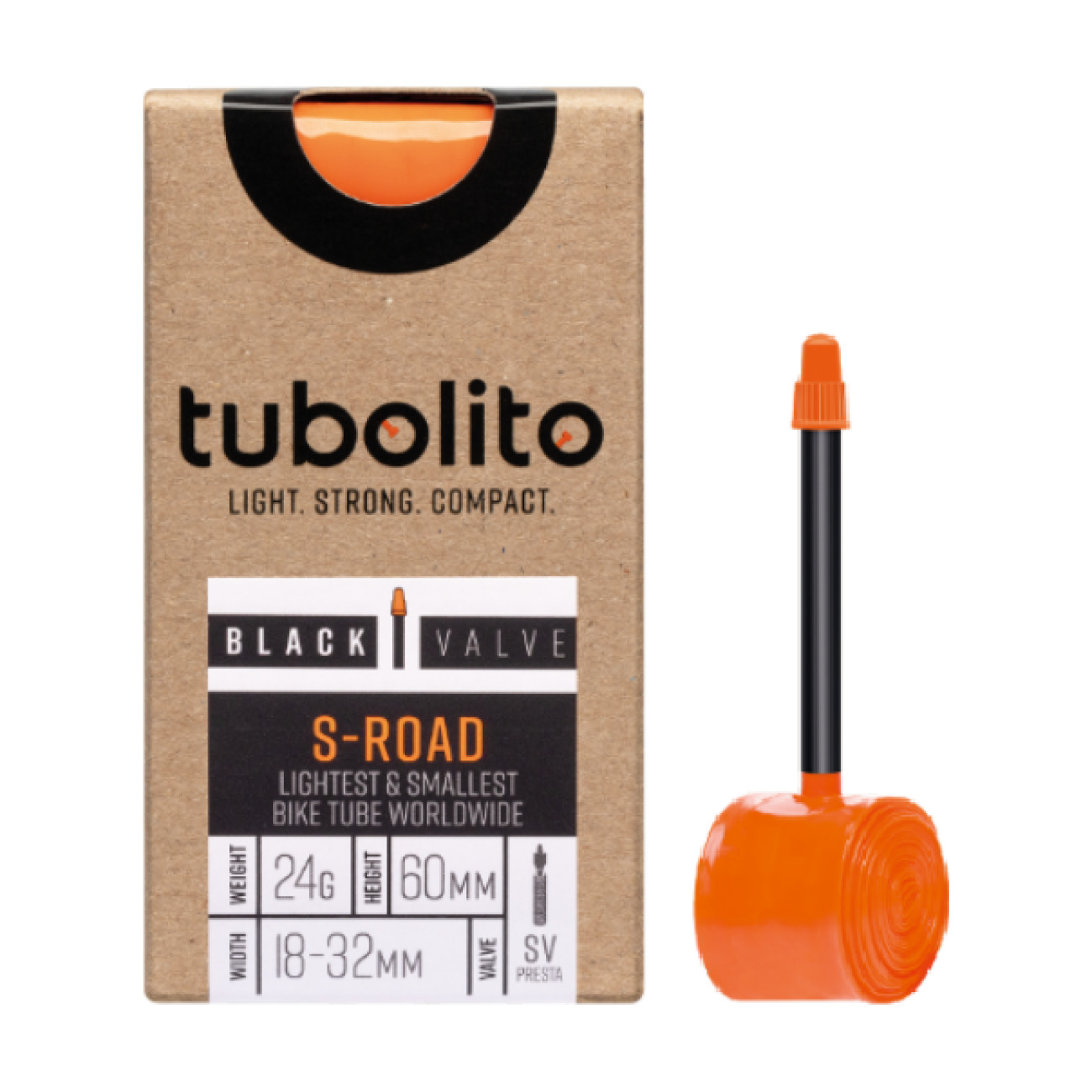 E-shop TUBOLITO duša - S-TUBO ROAD 700x18/28C - SV60 - oranžová