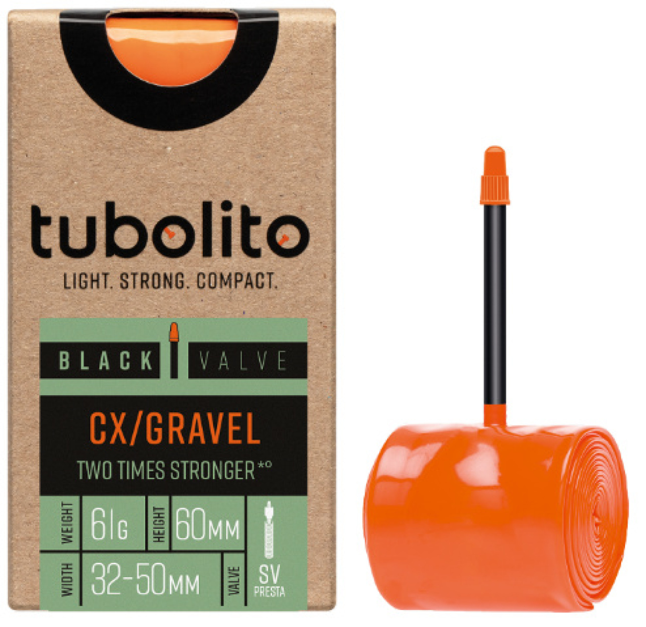 E-shop TUBOLITO duša - CX/GRAVEL BLACK - SV60 - oranžová