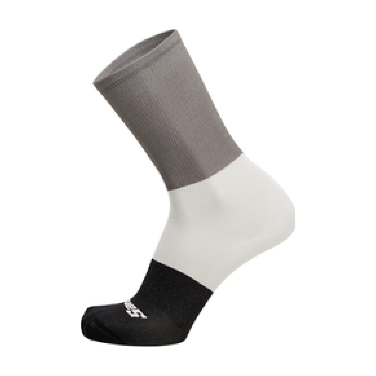 
                SANTINI Cyklistické ponožky klasické - BENGAL  - biela/šedá/čierna
            