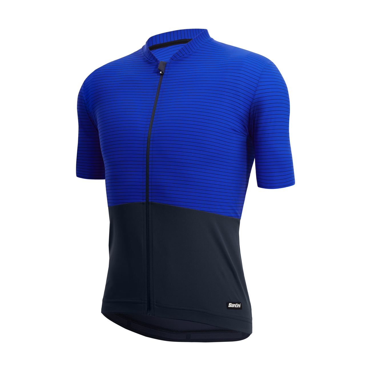 
                SANTINI Cyklistický dres s krátkym rukávom - COLORE RIGA - modrá S
            