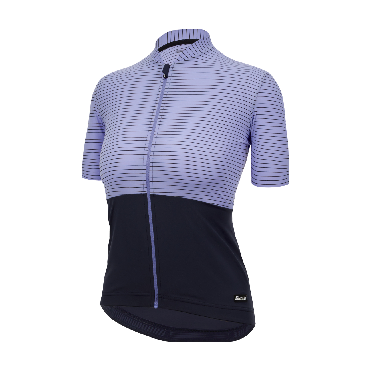 
                SANTINI Cyklistický dres s krátkym rukávom - COLORE RIGA - fialová/modrá L
            