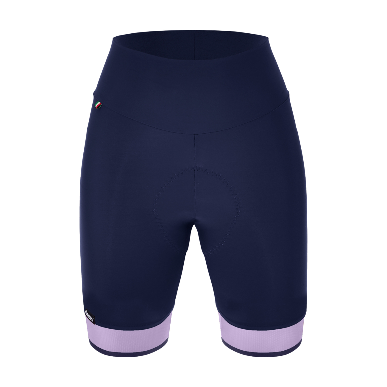 
                SANTINI Cyklistické nohavice krátke bez trakov - GIADA PURE - fialová/modrá 2XL
            