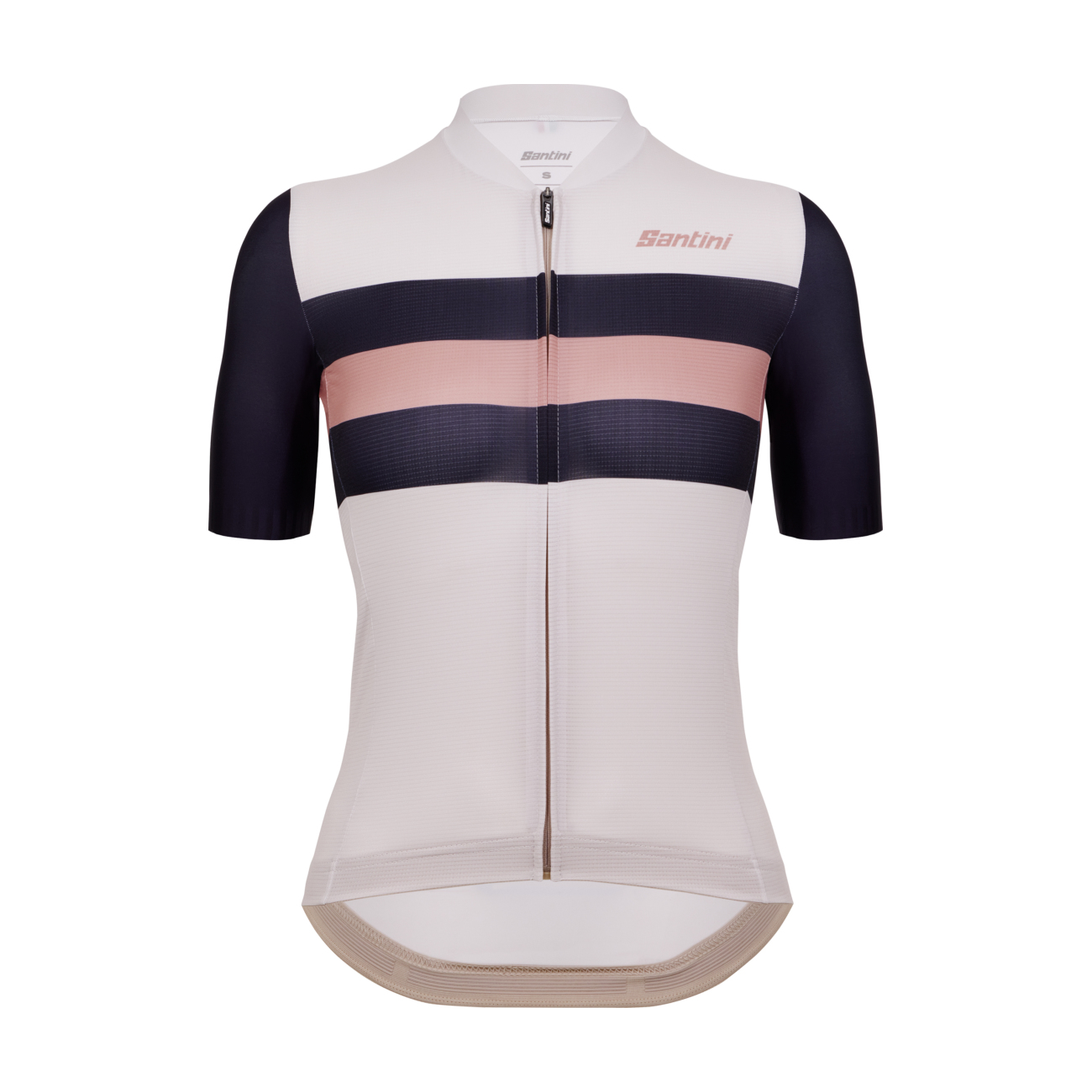 
                SANTINI Cyklistický dres s krátkym rukávom - ECO SLEEK NEW BENGAL - biela/čierna
            