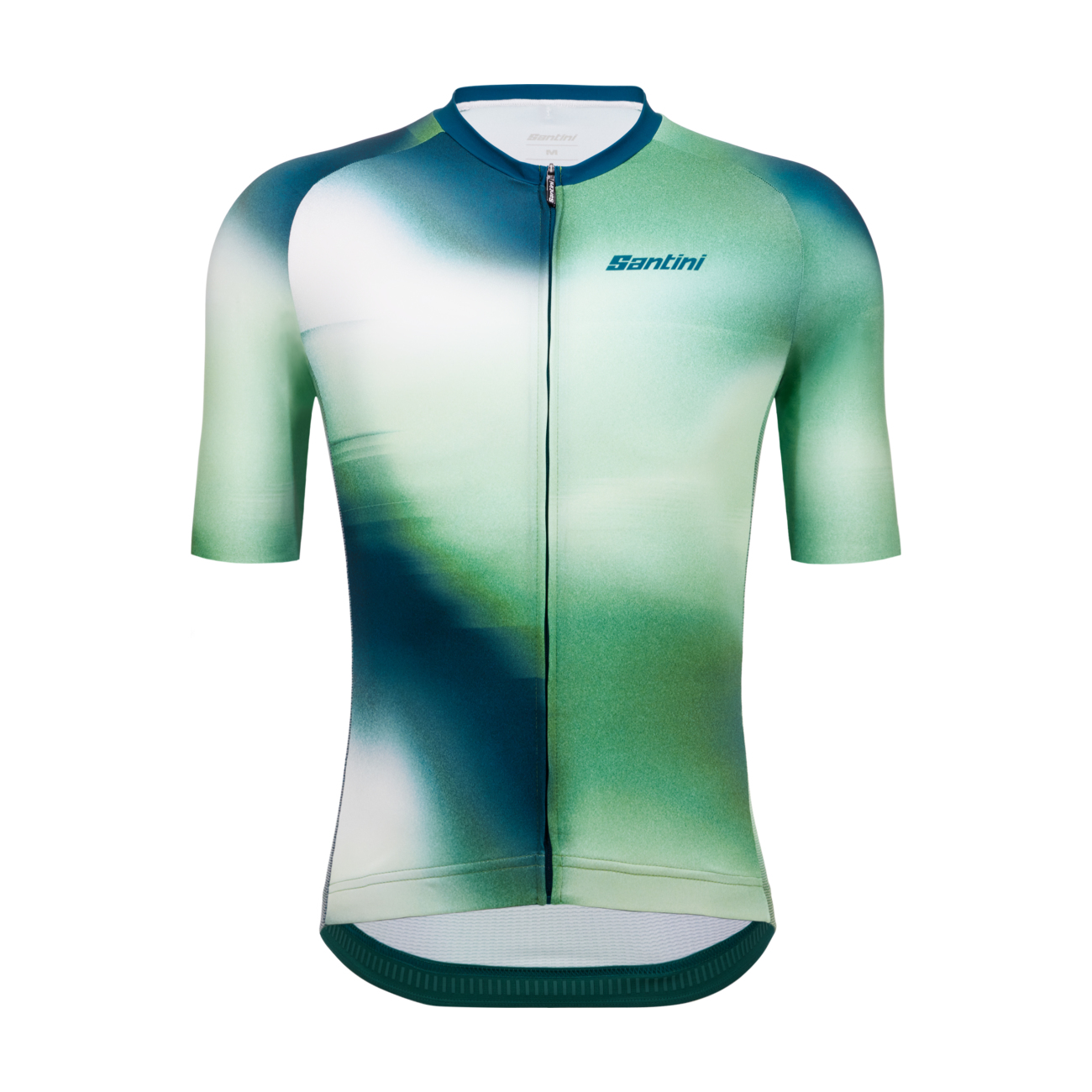 
                SANTINI Cyklistický dres s krátkym rukávom - OMBRA - zelená 3XL
            