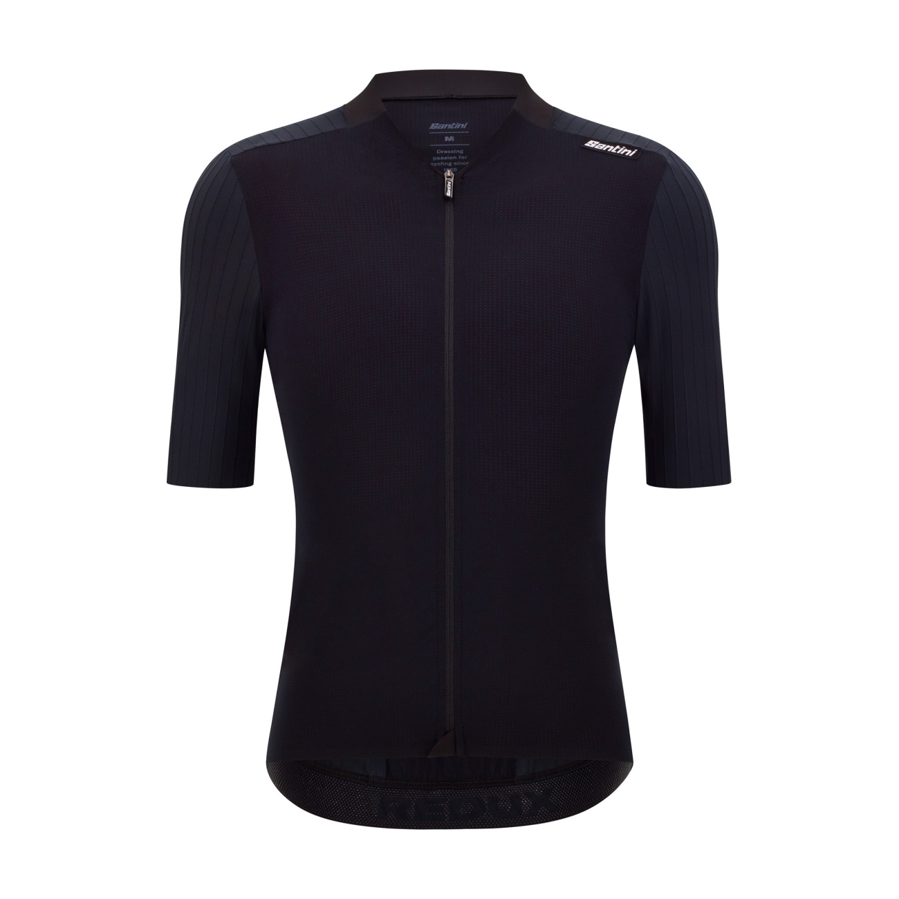 SANTINI Cyklistický dres s krátkym rukávom - REDUX - čierna