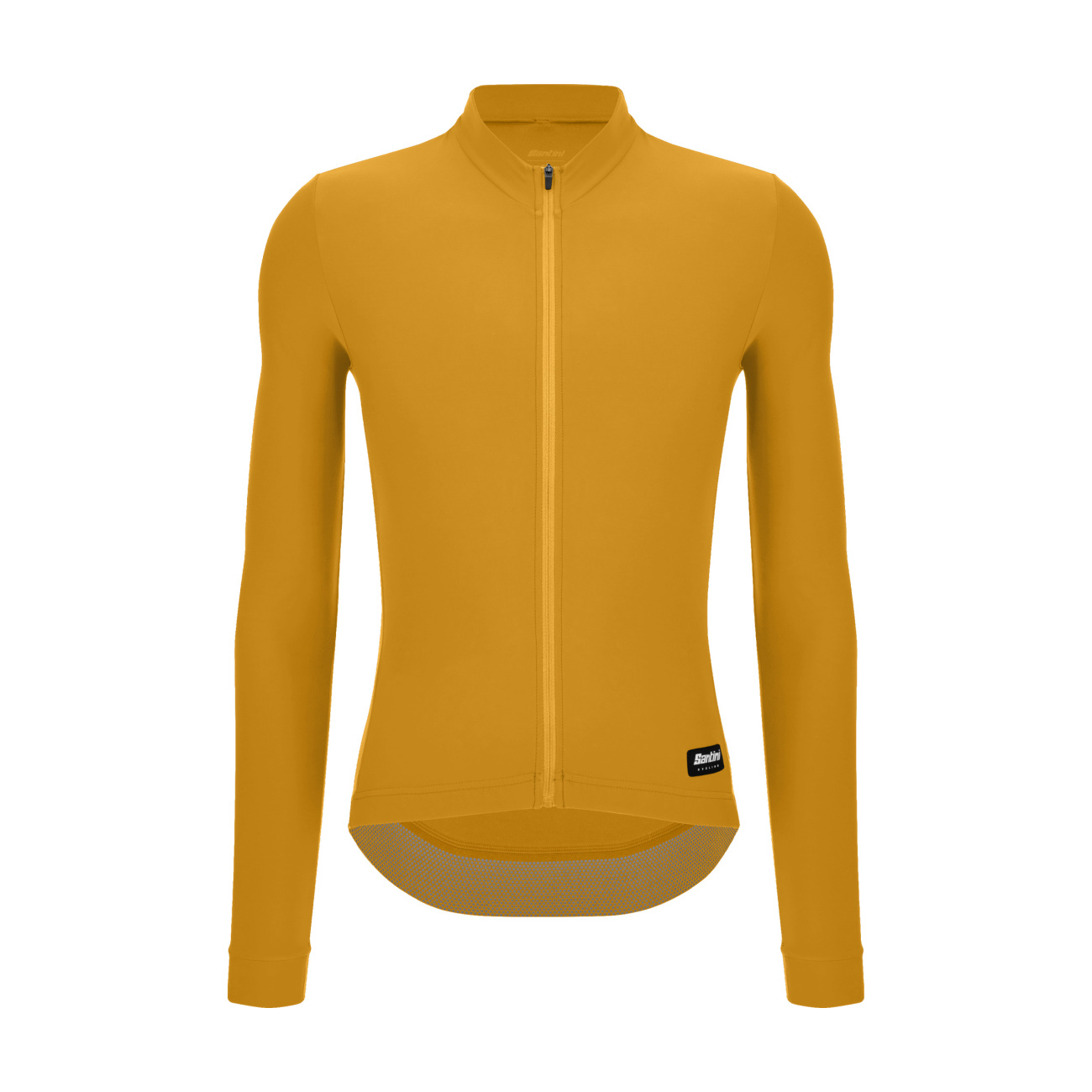 SANTINI Cyklistický dres s dlhým rukávom zimný - RTR - žltá