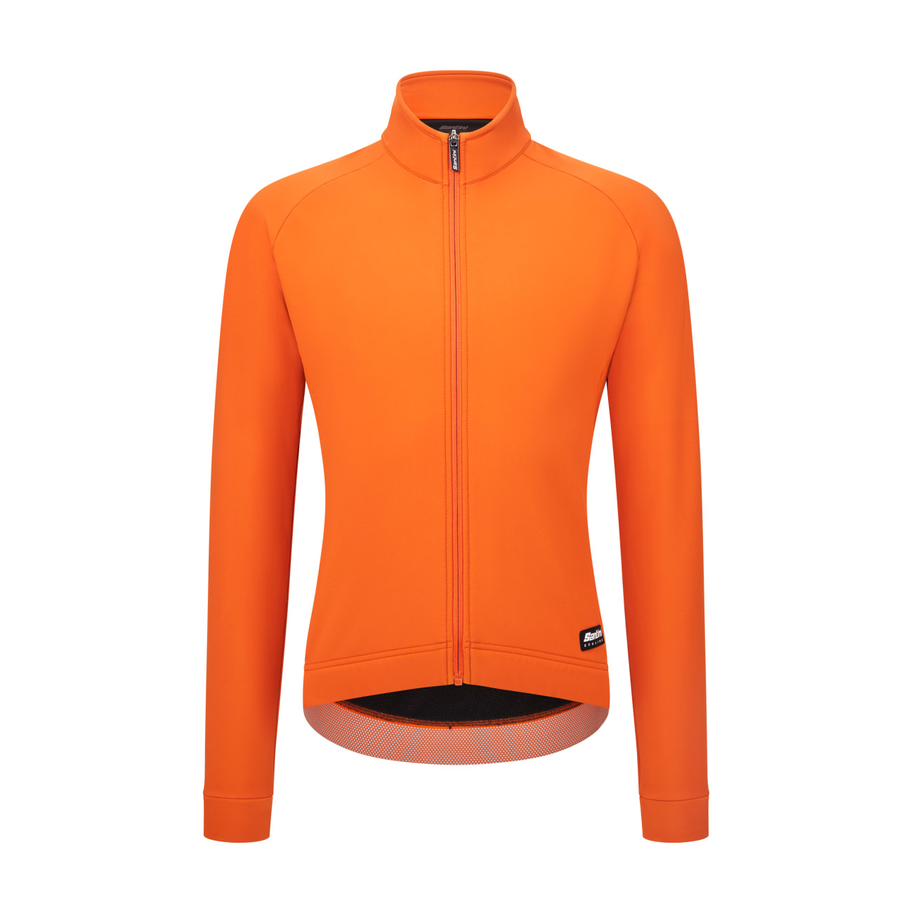 SANTINI Cyklistická zateplená bunda - RTR - oranžová 4XL