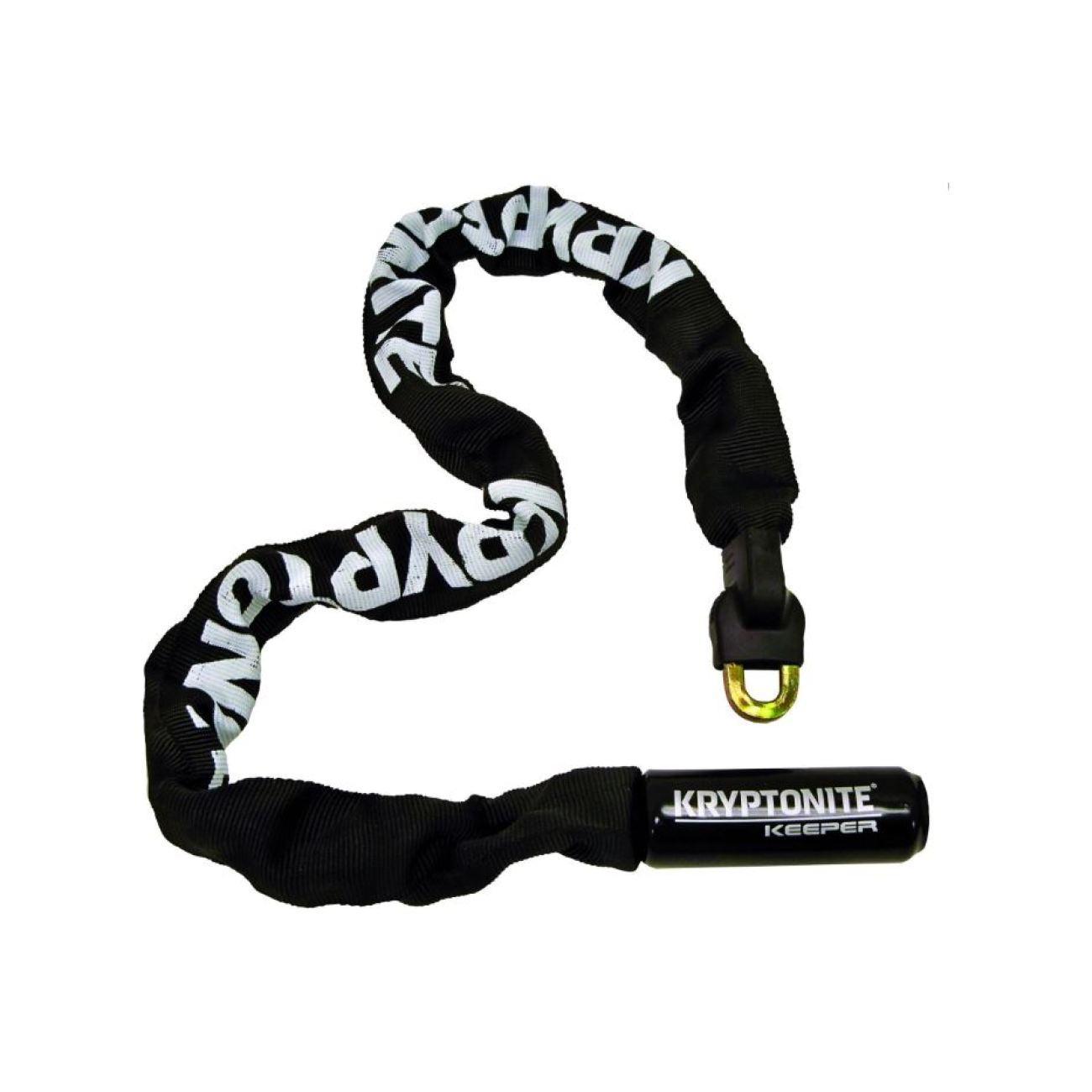 KRYPTONITE zámok na bicykel - KEEPER 712 INTEGRATED - biela/čierna