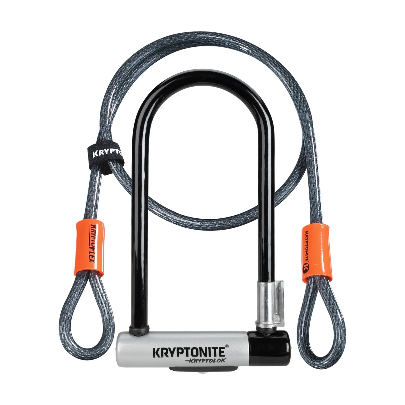 KRYPTONITE zámok na bicykel - U KRYPTOLOK - čierna