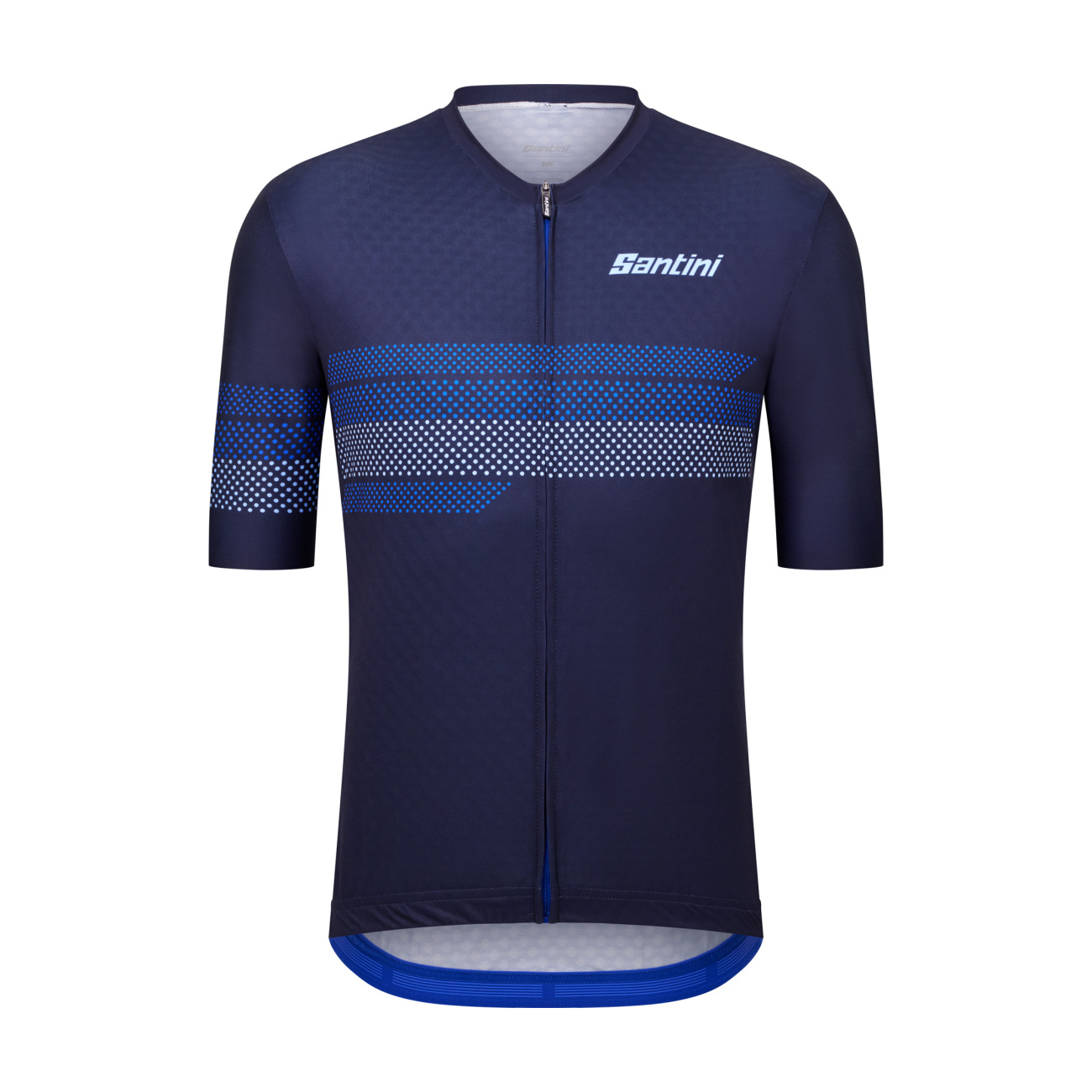 SANTINI Cyklistický dres s krátkym rukávom - IDEA - modrá