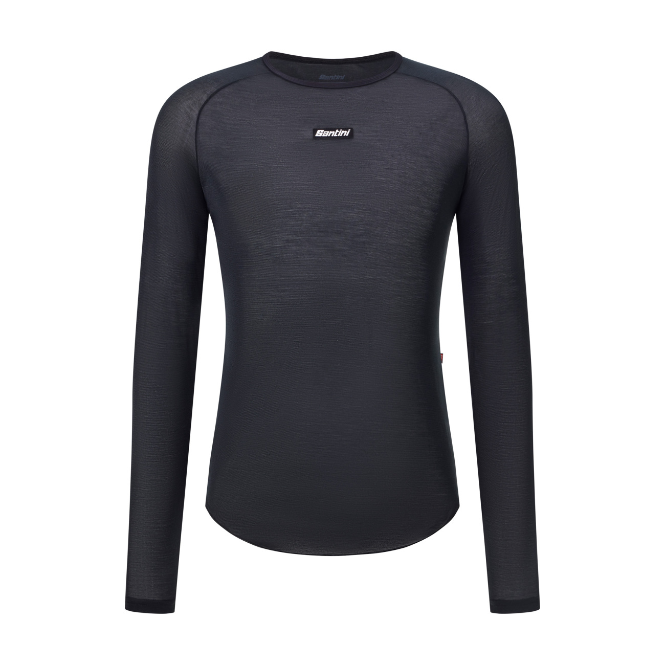 SANTINI Cyklistické tričko s dlhým rukávom - DRY - čierna XL-2XL