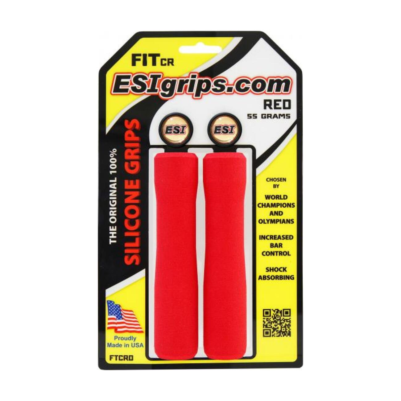 ESIGRIPS gripy - ESI FIT CR - červená