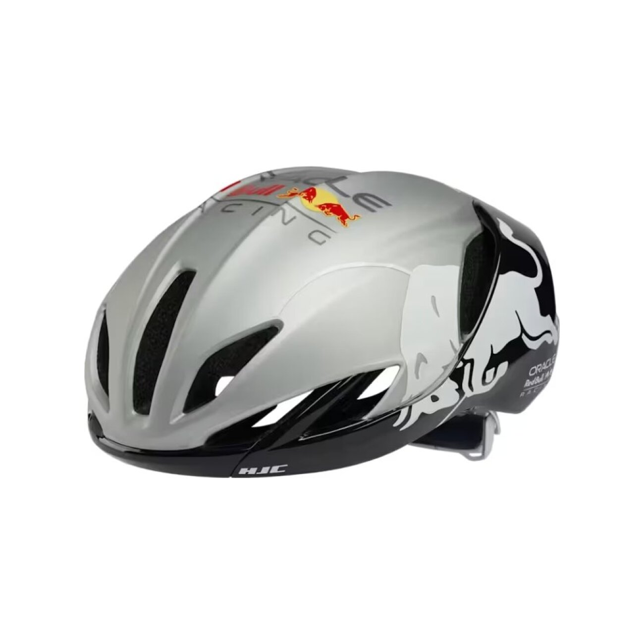 HJC Cyklistická prilba - FURION 3.0 ORACLE RED BULL RACING - strieborná/červená (55–59 cm)
