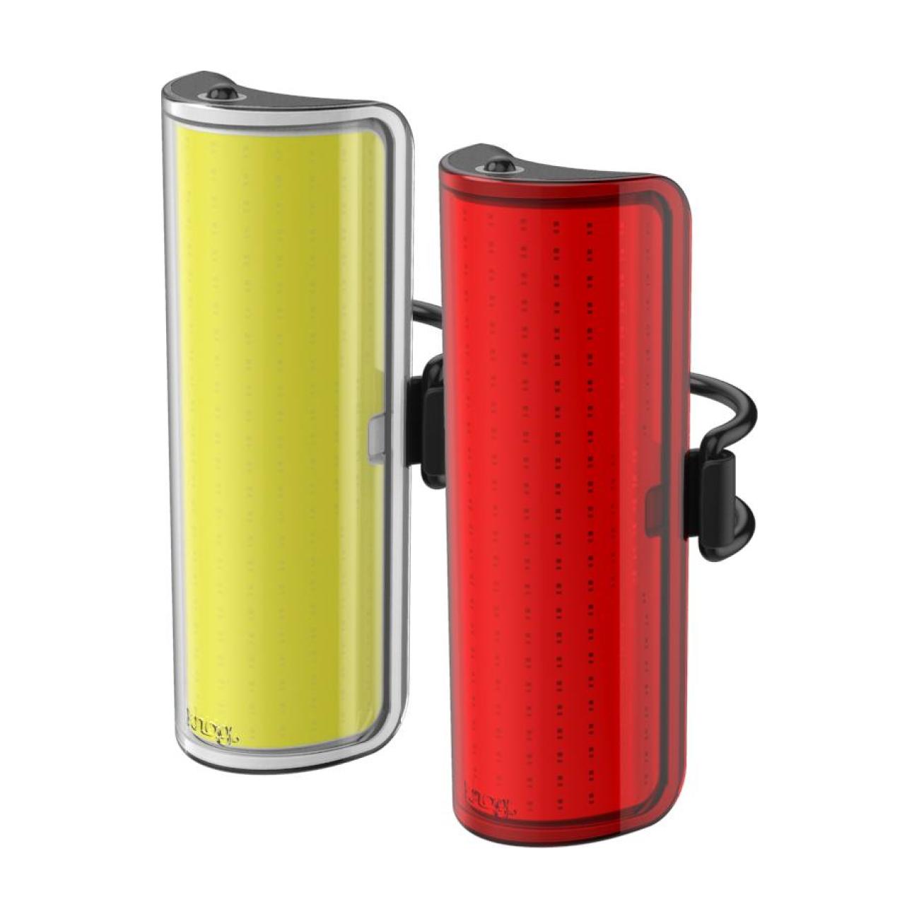 KNOG svetlo - COBBER BIG TWINPACK - žltá/červená