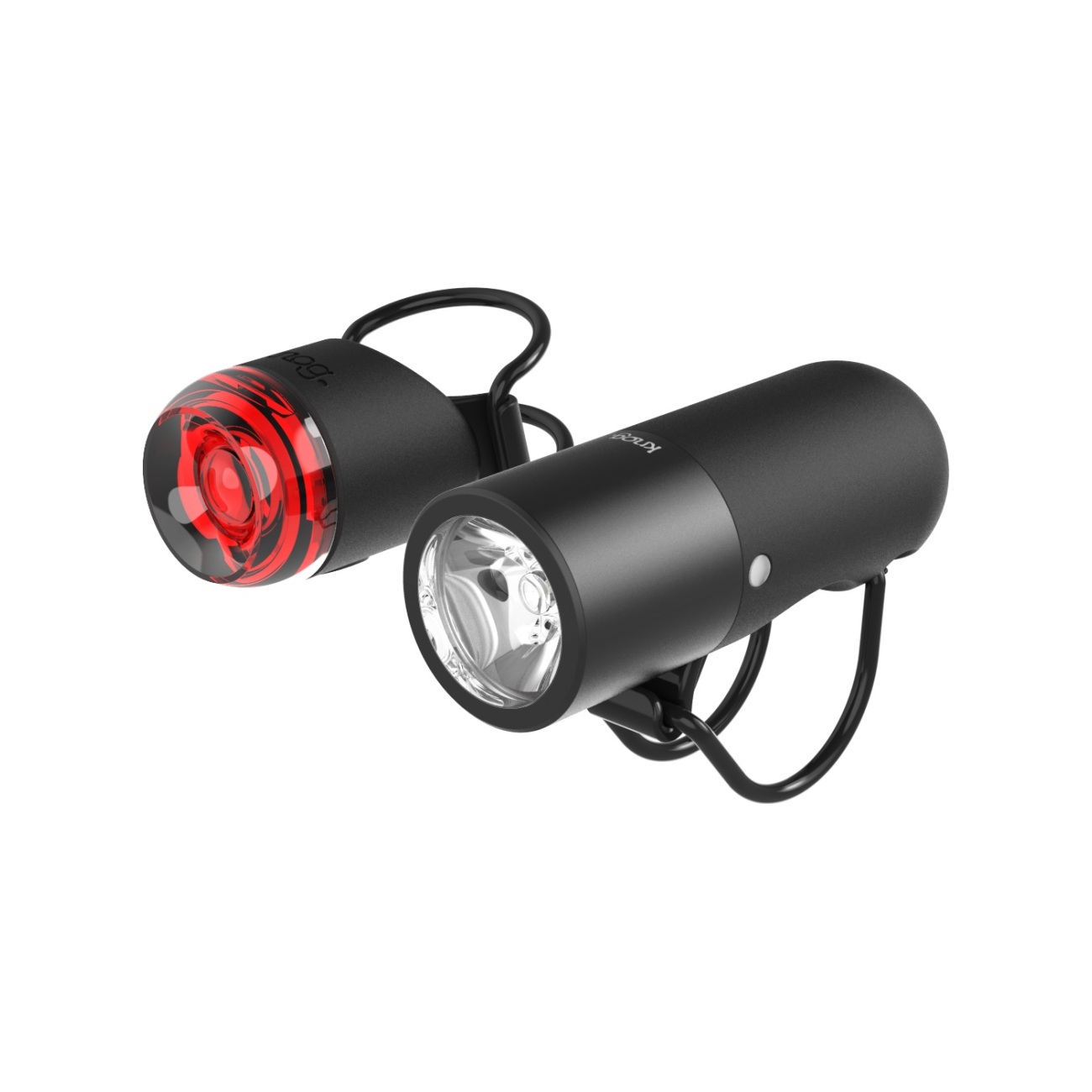 KNOG set svetiel - PLUGGER TWINPACK - čierna