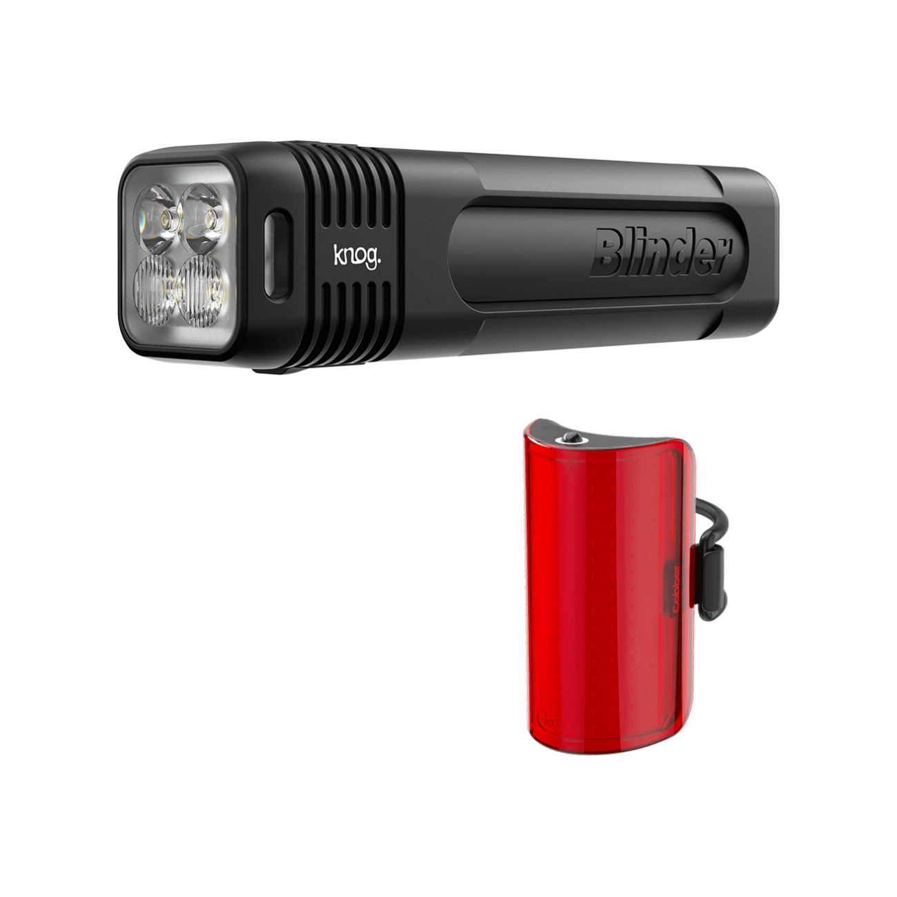 KNOG set svetiel - BLINDER PRO 900/COBBER MID - čierna