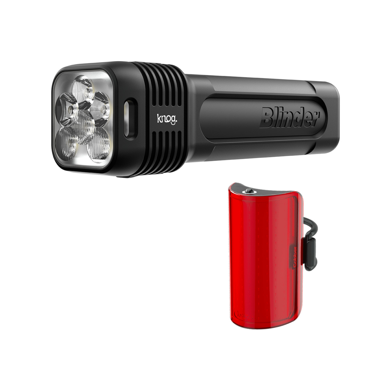 KNOG set svetiel - BLINDER PRO 1300/COBBER MID - čierna