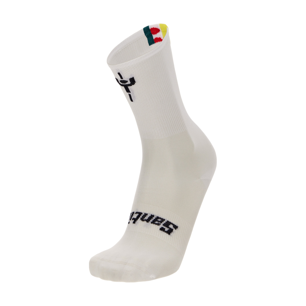 SANTINI Cyklistické ponožky klasické - TDF COMBO - biela XS-S