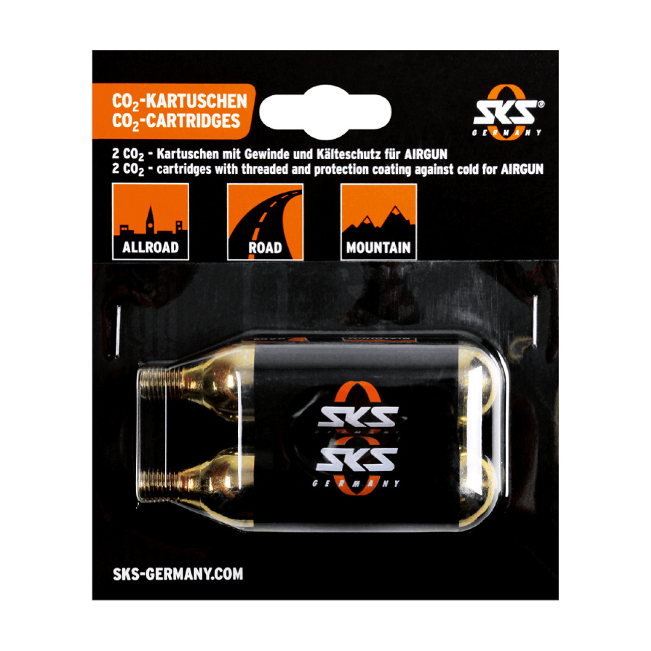 SKS CO2 pumpa/bombička - CO2 BOMB - zlatá