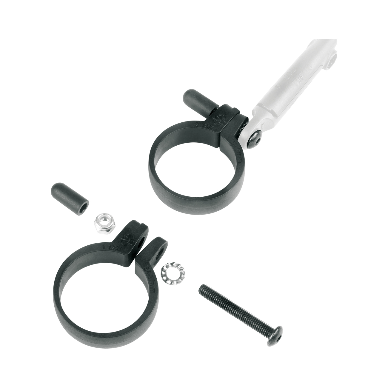 SKS objímka - MOUNTING BRAKETS - čierna