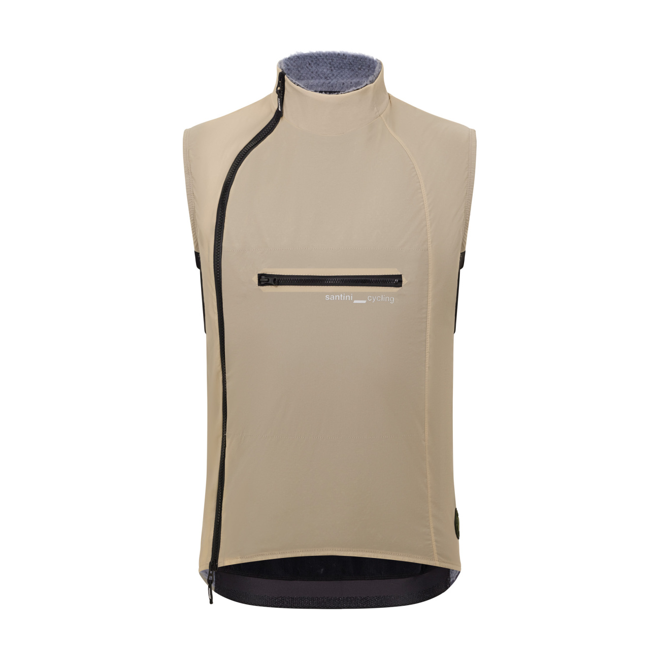 SANTINI Cyklistická vesta - ALPHA INSULATED - hnedá 2XL