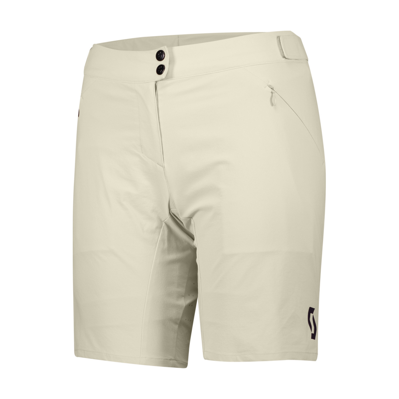 SCOTT Cyklistické nohavice krátke bez trakov - ENDURANCE LS/FIT W/PAD - žltá