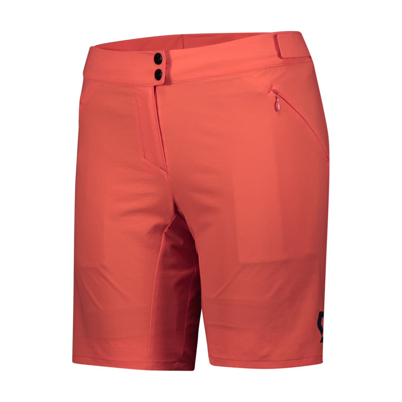 SCOTT Cyklistické nohavice krátke bez trakov - ENDURANCE LS/FIT W/PAD W - červená L