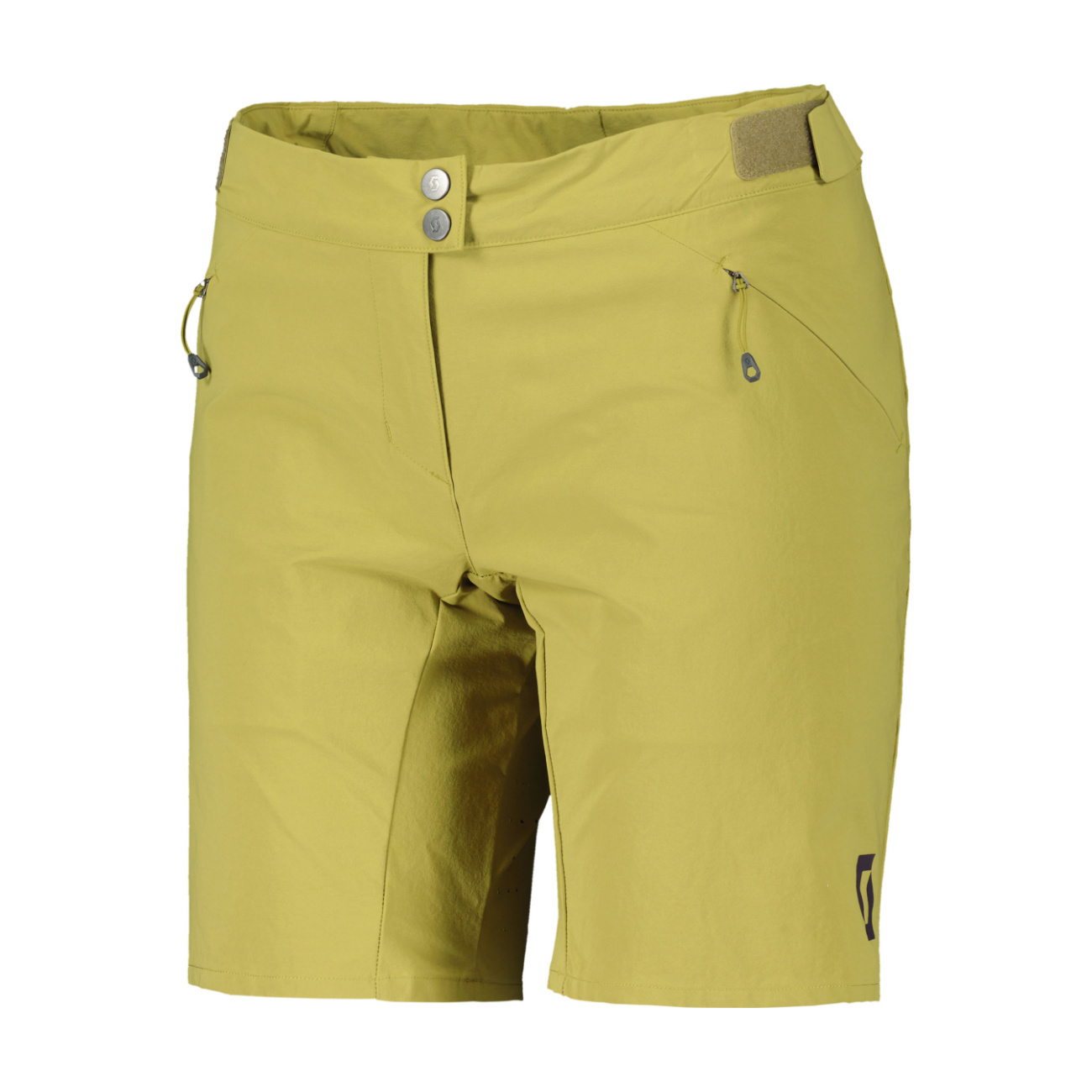 SCOTT Cyklistické nohavice krátke bez trakov - ENDURANCE LS/FIT W/PAD W - svetlo zelená XS