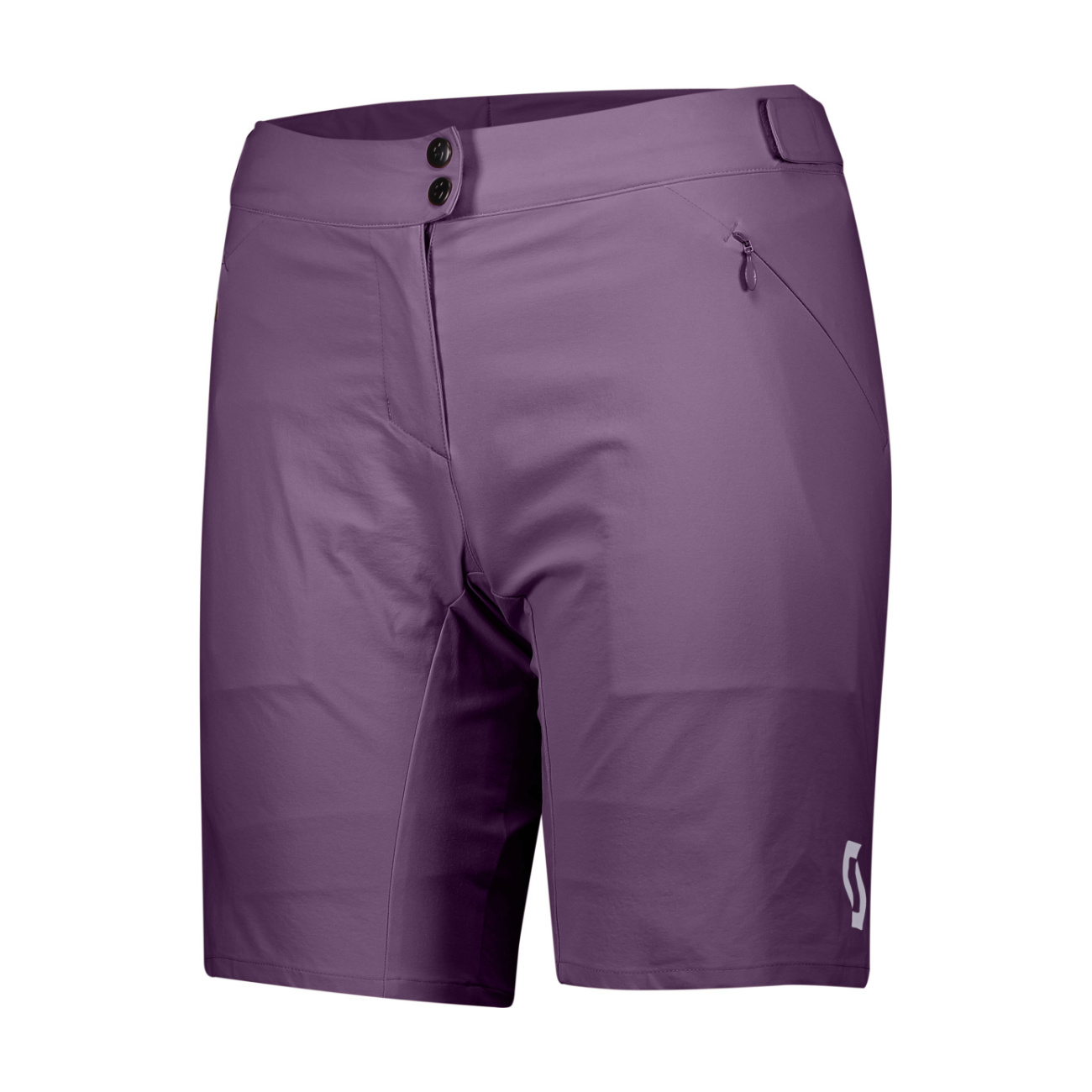 SCOTT Cyklistické nohavice krátke bez trakov - ENDURANCE LS/FIT W/PAD - fialová