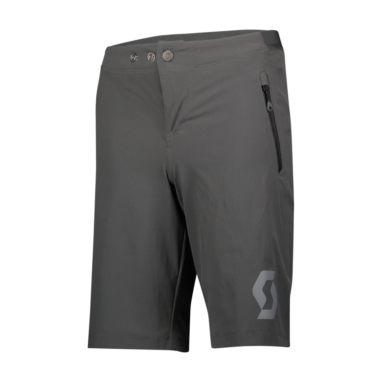 SCOTT Cyklistické nohavice krátke bez trakov - TRAIL 10 LS/FIT W/PAD JR - šedá