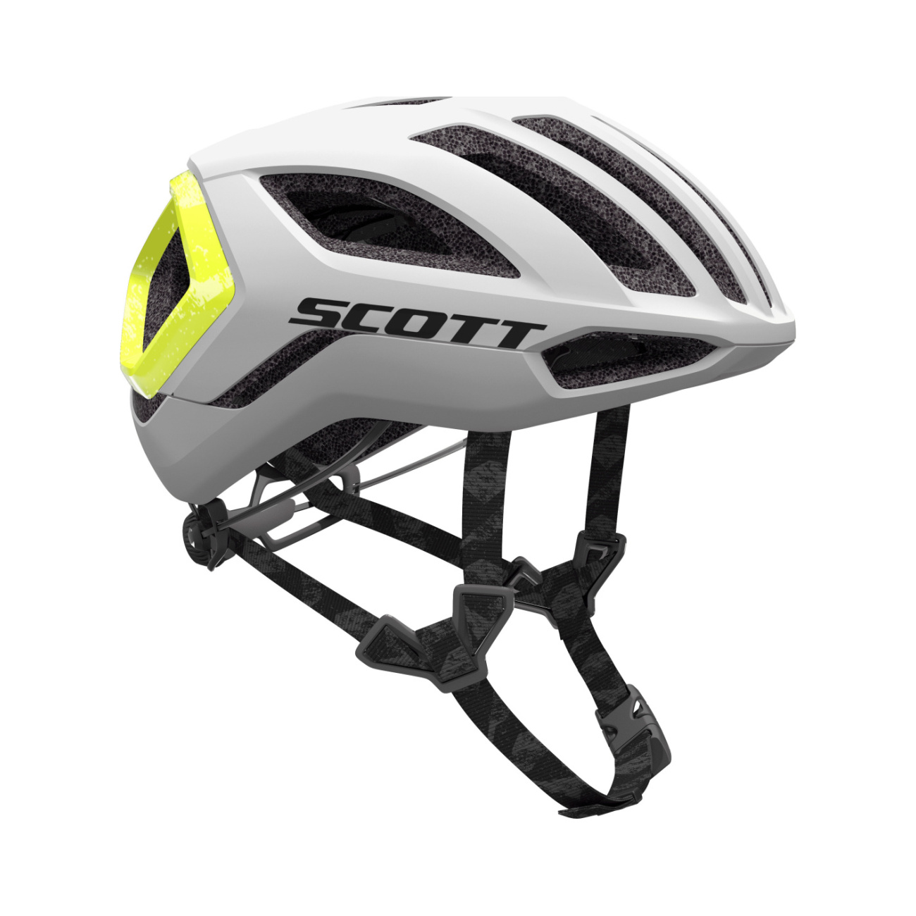 SCOTT Cyklistická prilba - CENTRIC PLUS - biela/žltá