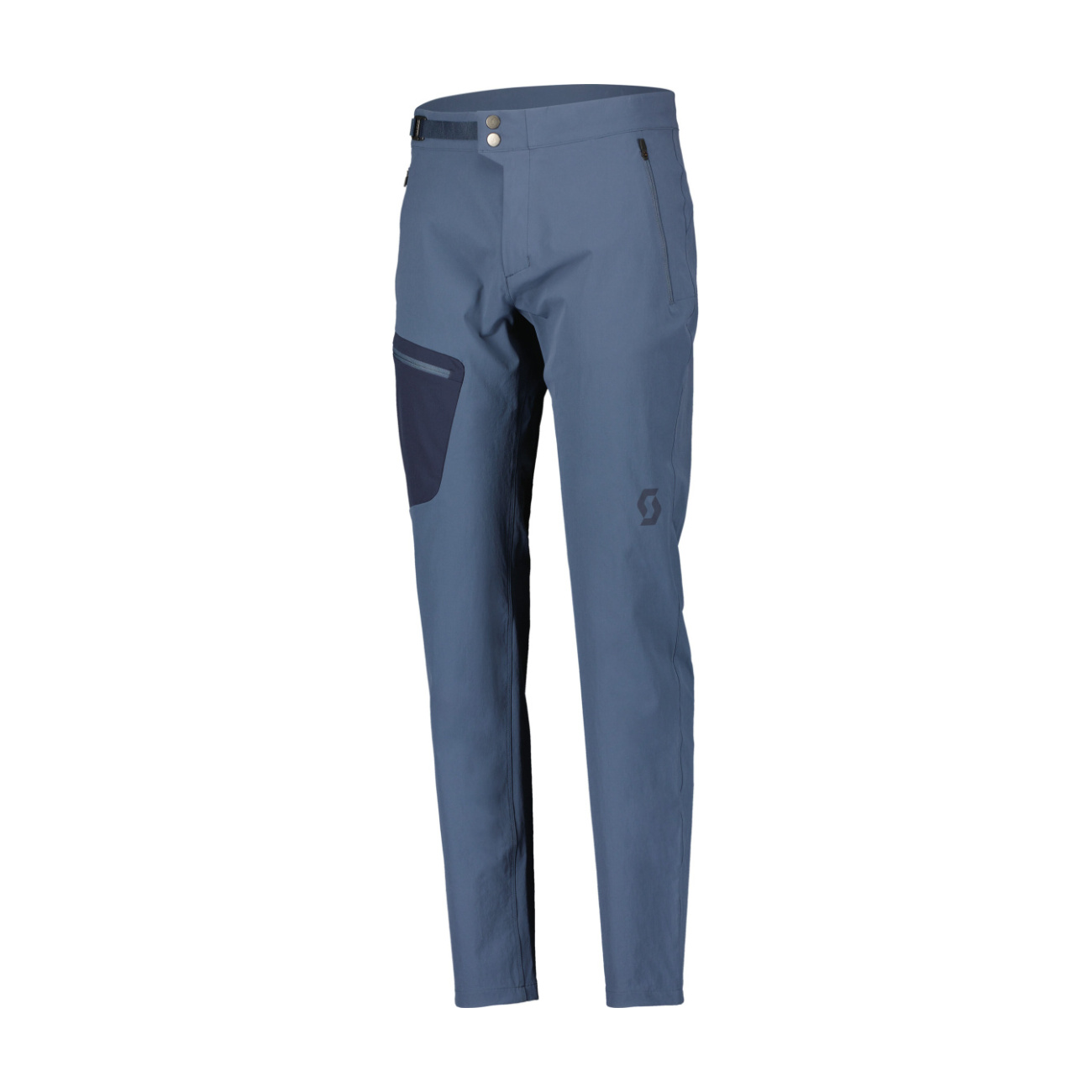 SCOTT Cyklistické nohavice dlhé bez trakov - EXPLORAIR LIGHT - modrá S