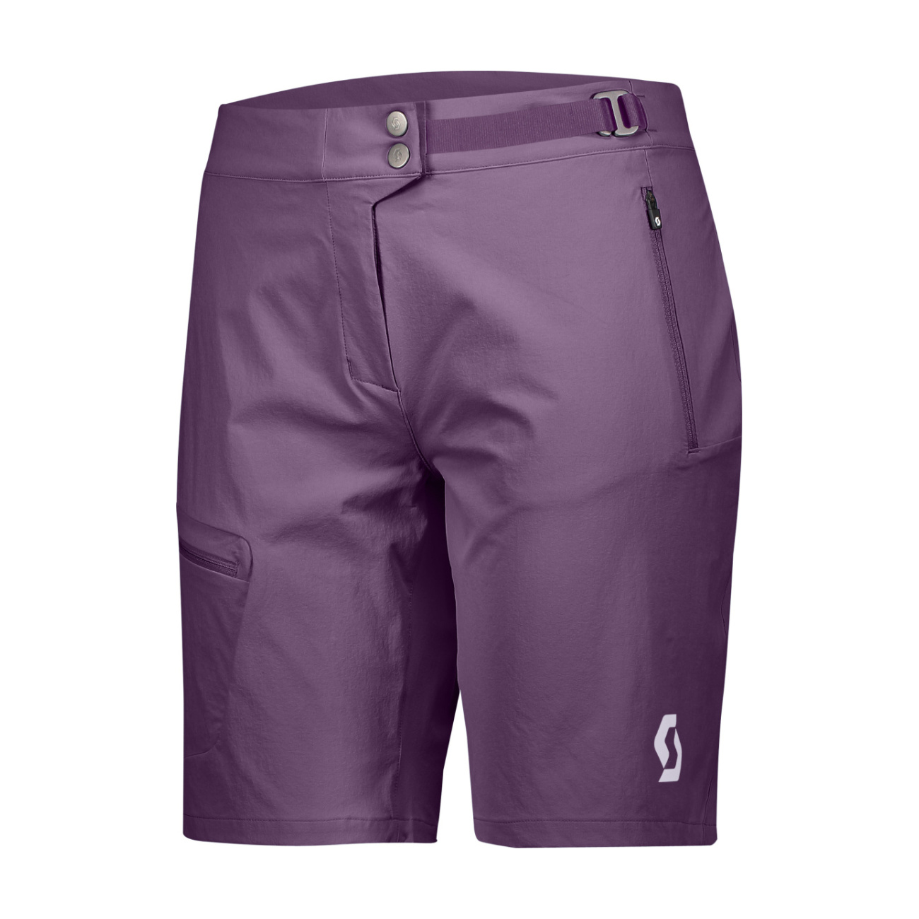 SCOTT Cyklistické nohavice krátke bez trakov - EXPLORAIR LIGHT W - fialová XS