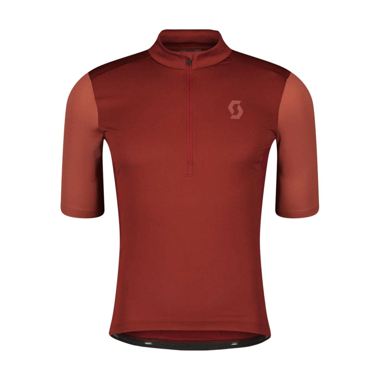 SCOTT Cyklistický dres s krátkym rukávom - GRAVEL 10 - bordová