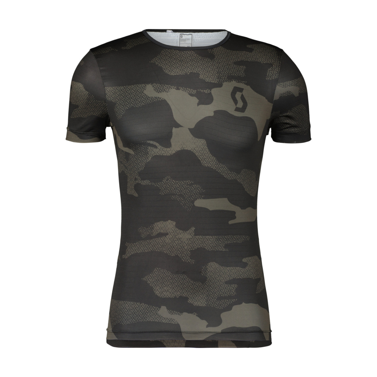 SCOTT Cyklistické tričko s krátkym rukávom - CARBON SS - čierna/šedá