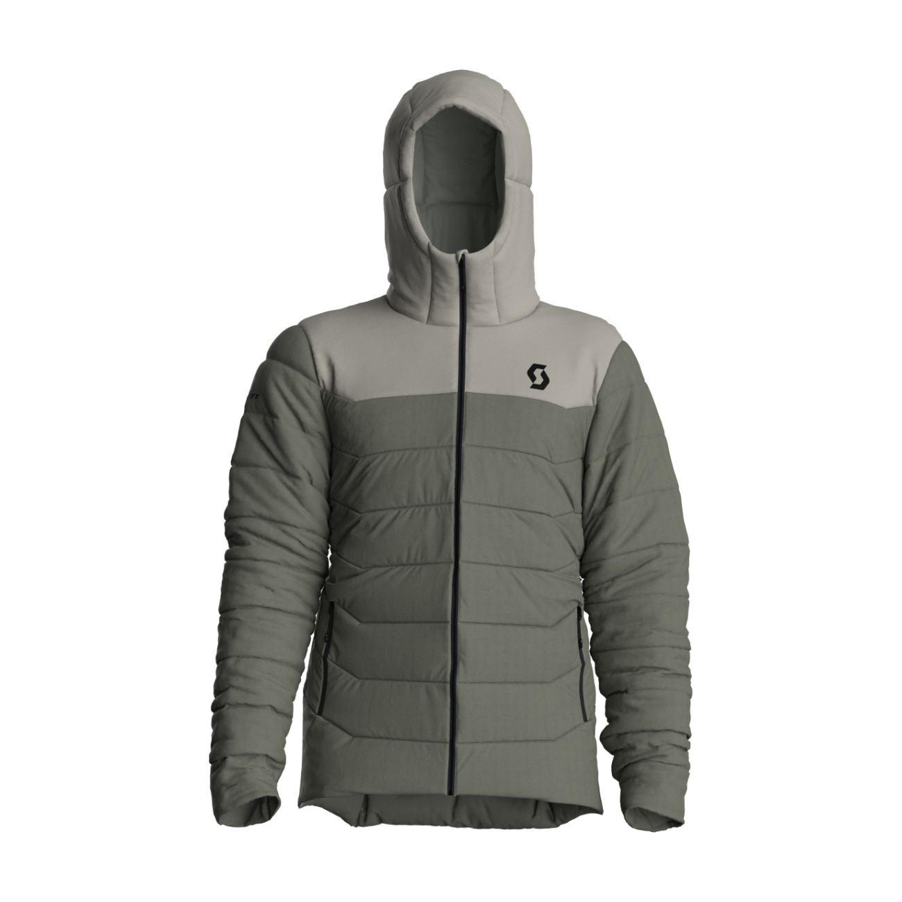 SCOTT Cyklistická zateplená bunda - INSULOFT WARM - biela/šedá M