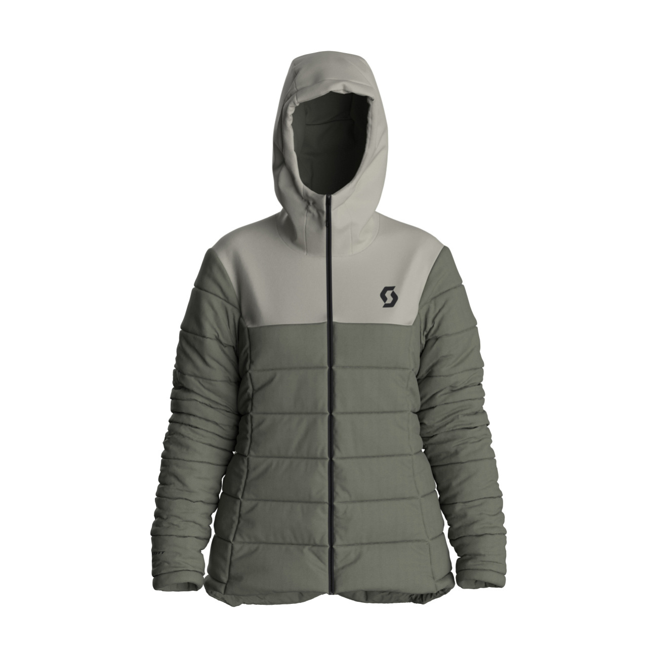 SCOTT Cyklistická zateplená bunda - INSULOFT WARM W - biela/šedá L