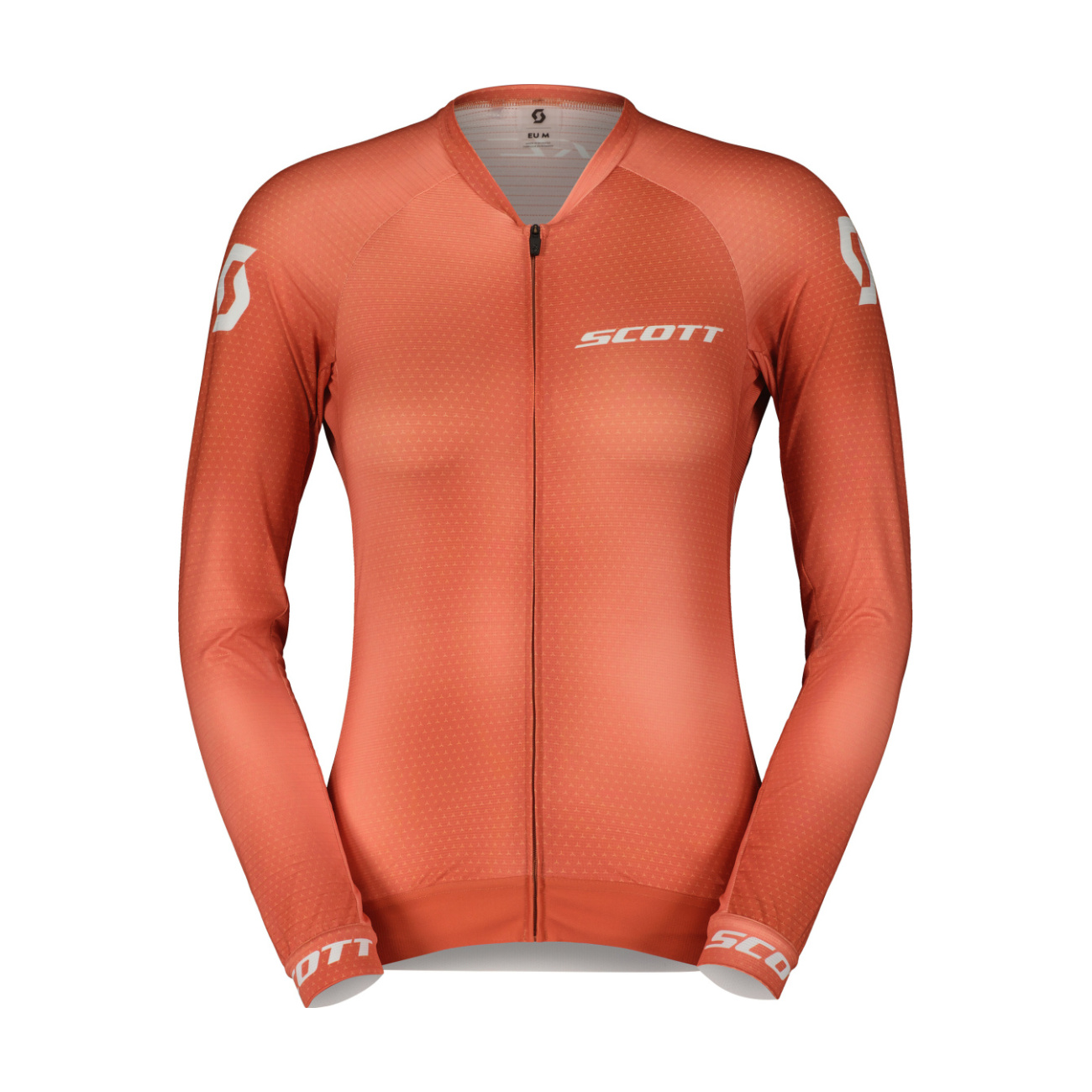 SCOTT Cyklistický dres s dlhým rukávom letný - RC PRO - oranžová