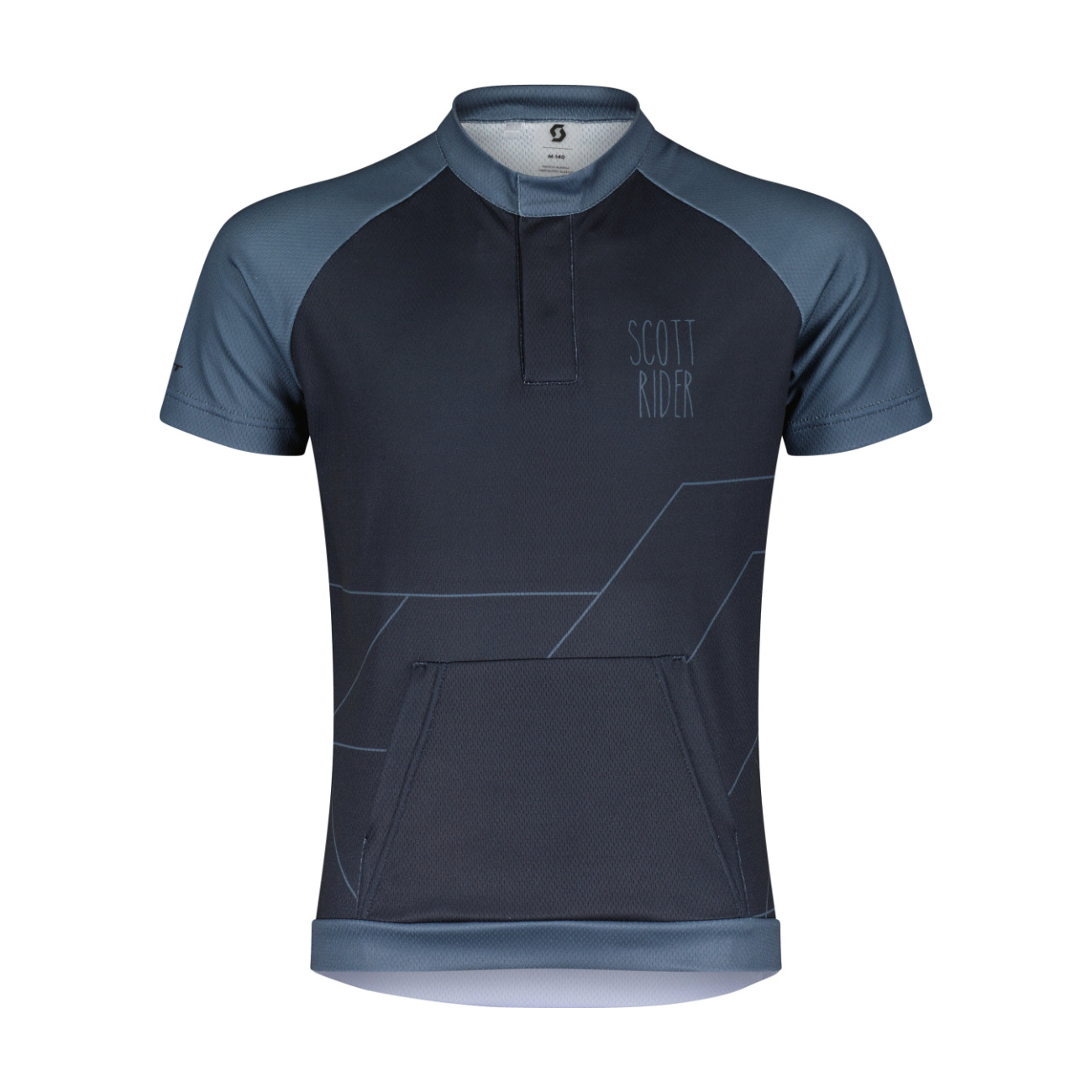 SCOTT Cyklistický dres s krátkym rukávom - RC TEAM SS JR - modrá