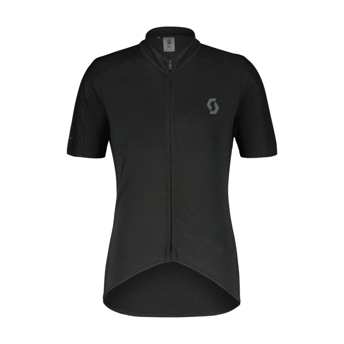 SCOTT Cyklistický dres s krátkym rukávom - GRAVEL MERINO - čierna