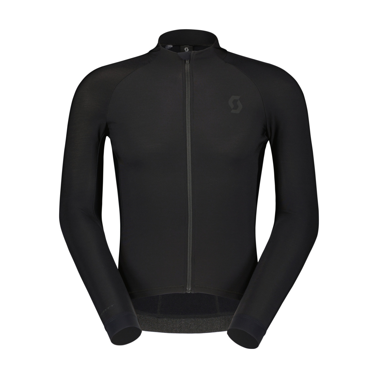 SCOTT Cyklistický dres s dlhým rukávom zimný - PRO WARM - čierna