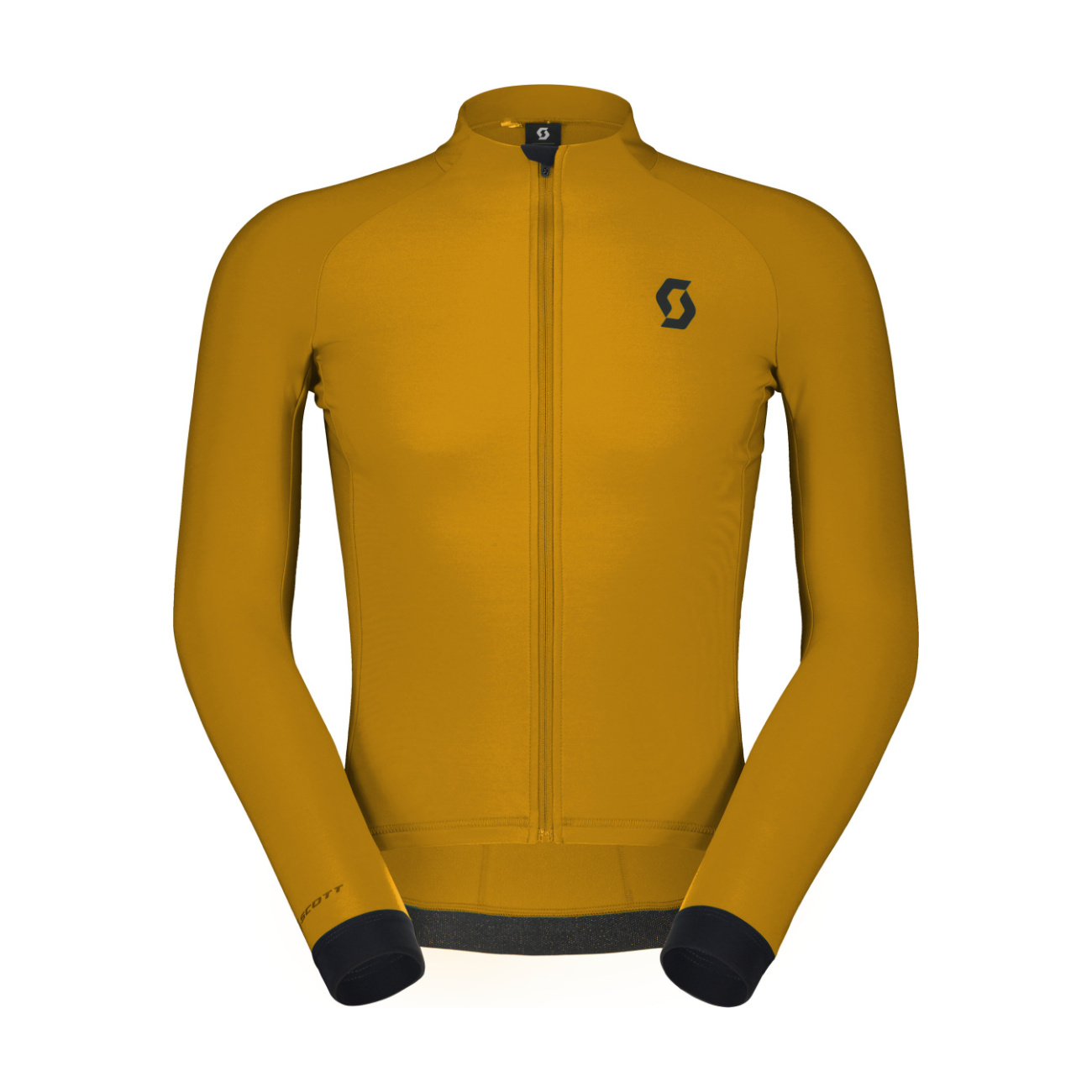 SCOTT Cyklistický dres s dlhým rukávom zimný - RC PRO WARM - hnedá L