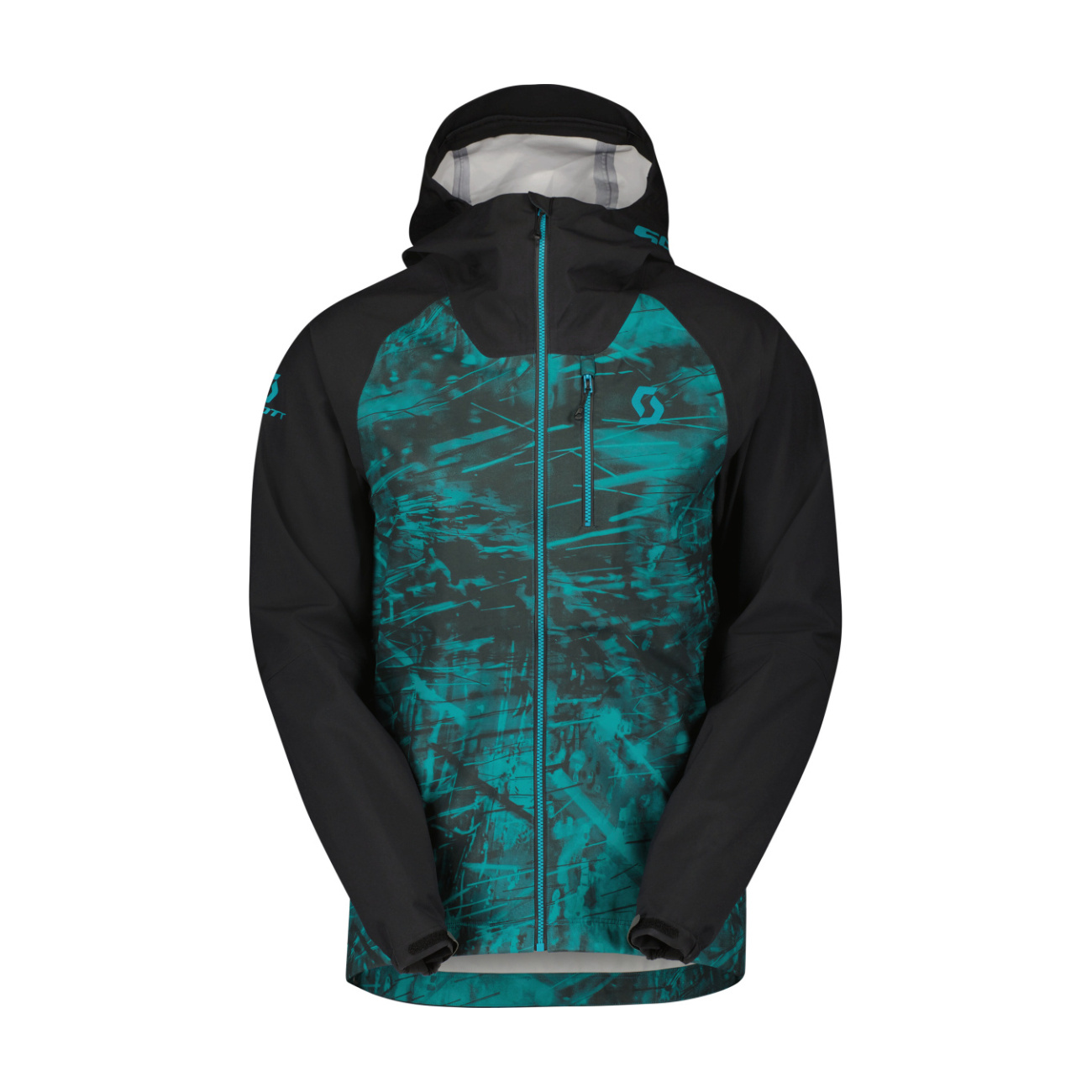 SCOTT vodeodolná bunda - TRAIL STORM WP - čierna/zelená L