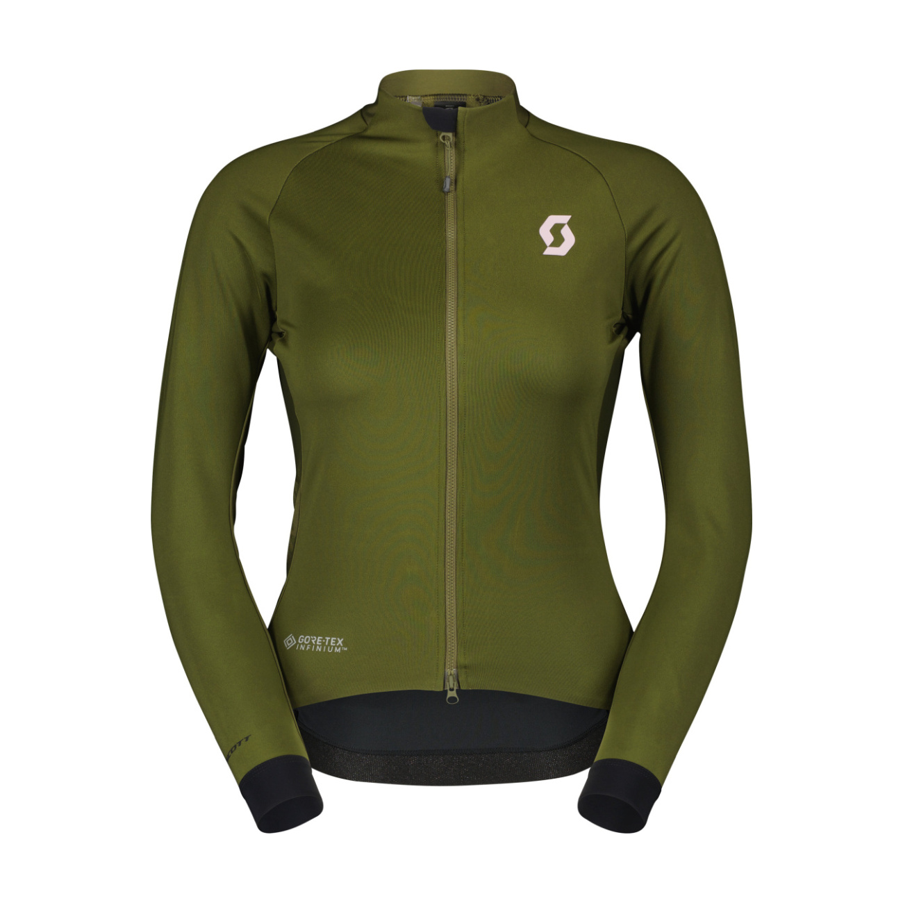 SCOTT Cyklistická vetruodolná bunda - RC PRO WARM GTX WS W - zelená/ružová XS