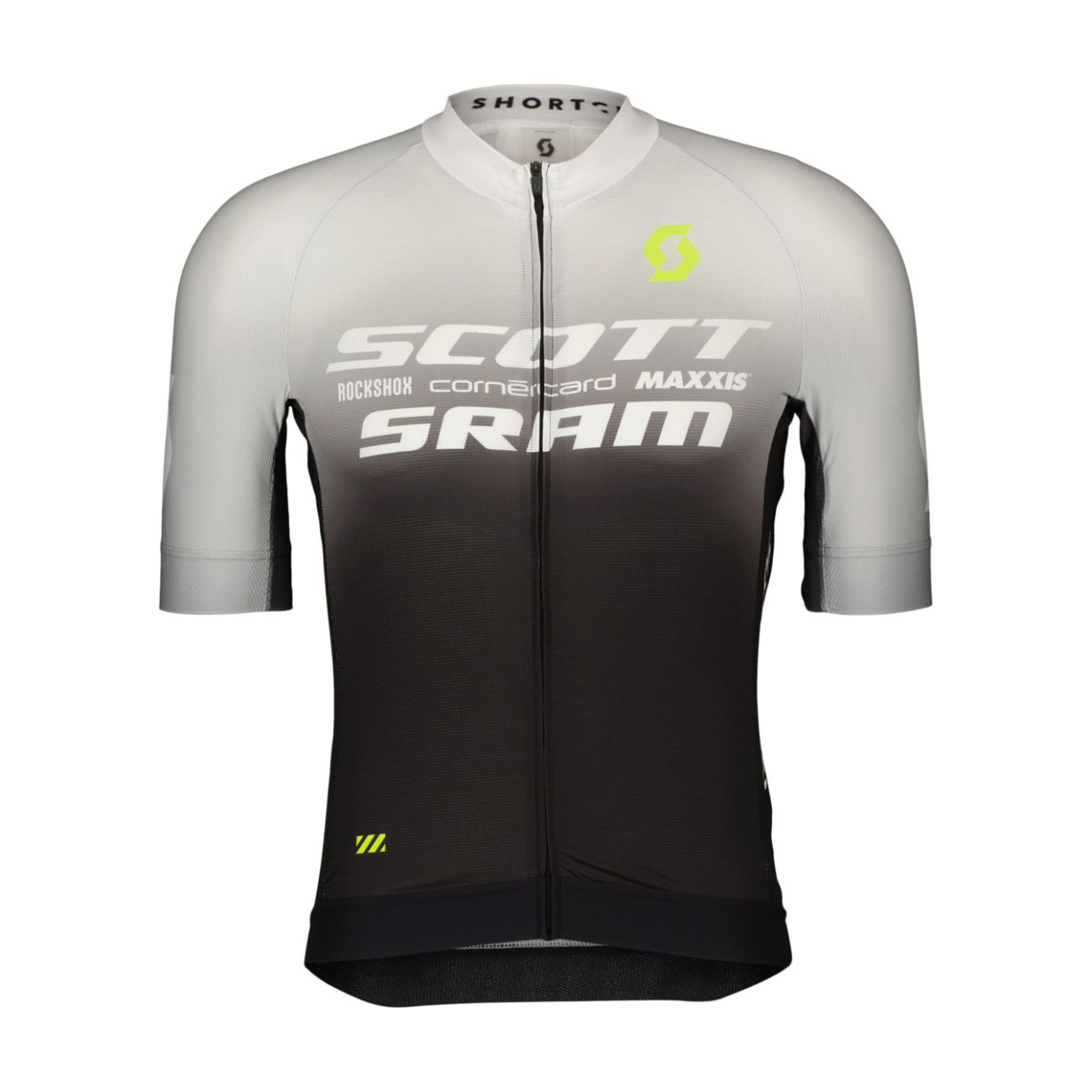 SCOTT Cyklistický dres s krátkym rukávom - SRAM PRO - čierna/biela 2XL