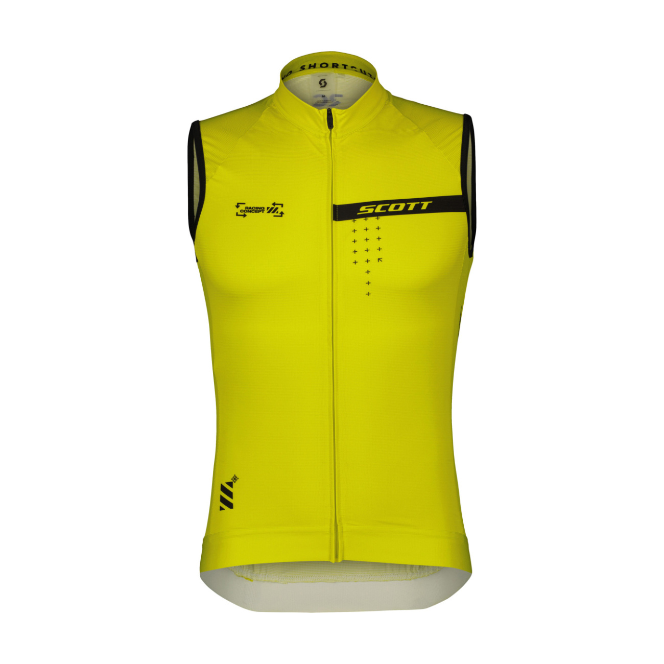 SCOTT Cyklistický dres bez rukávov - PRO - žltá