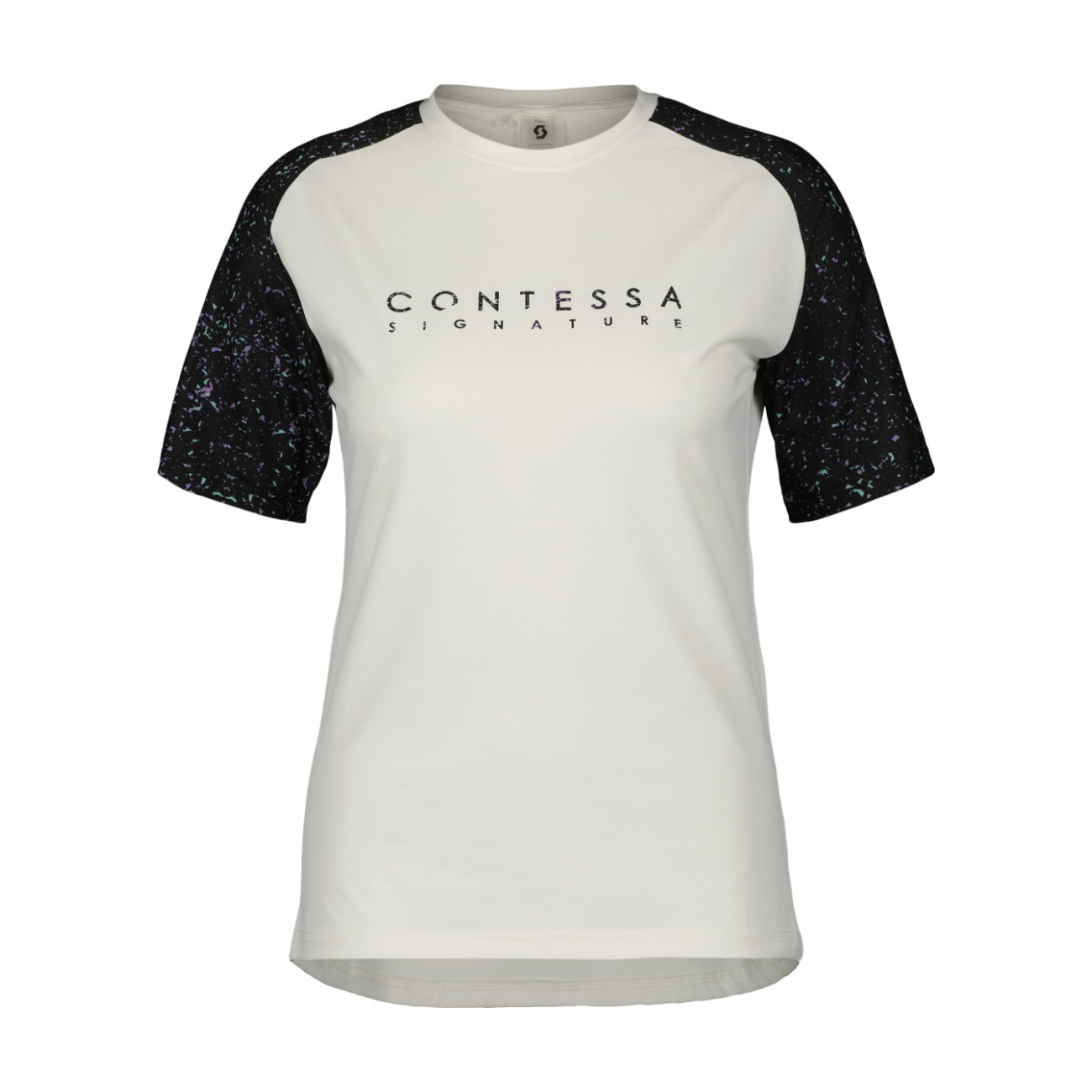 SCOTT Cyklistický dres s krátkym rukávom - TRAIL CONTESSA SIGN. SS W - biela