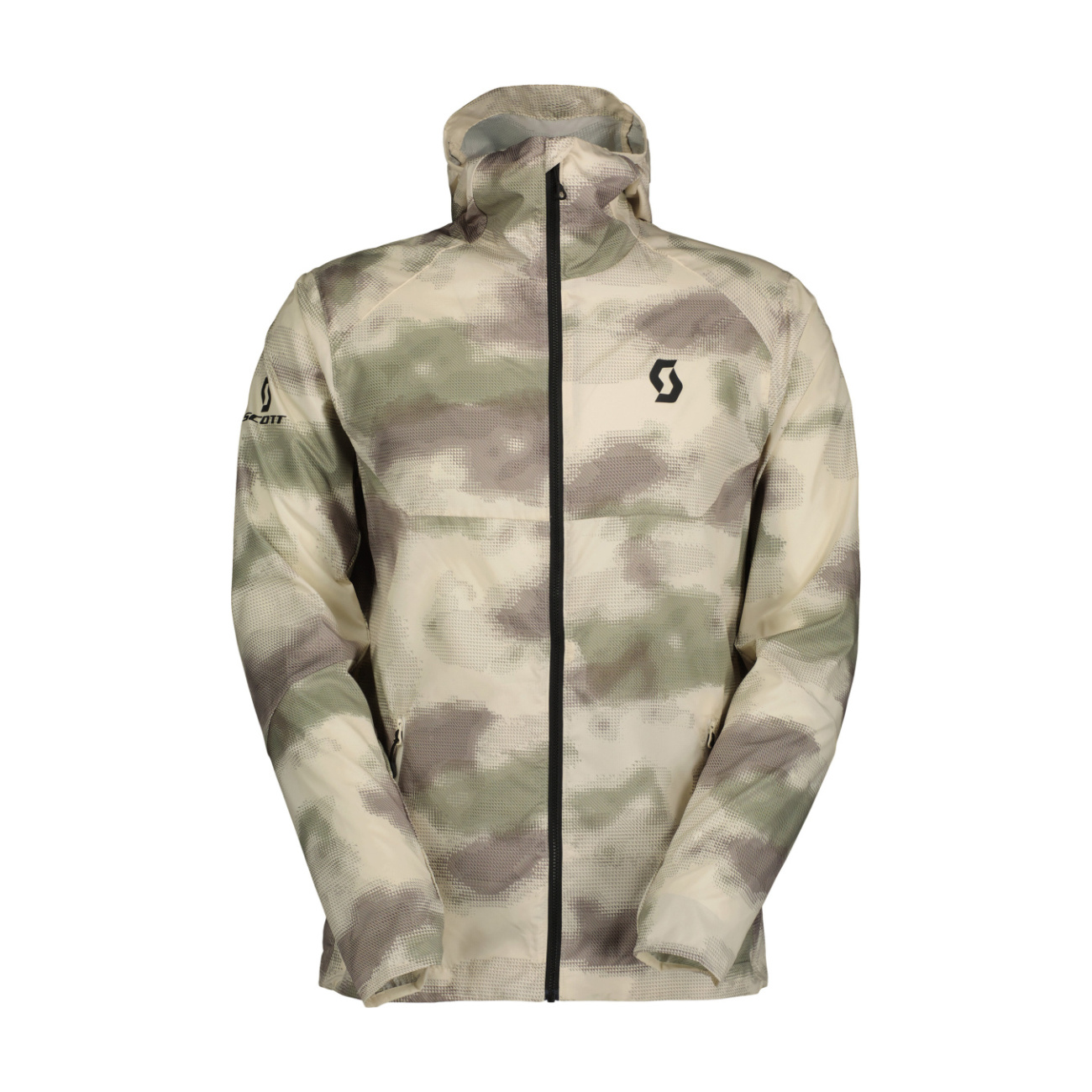 SCOTT Cyklistická vetruodolná bunda - EXPLORAIR LIGHT WB - biela/zelená XL