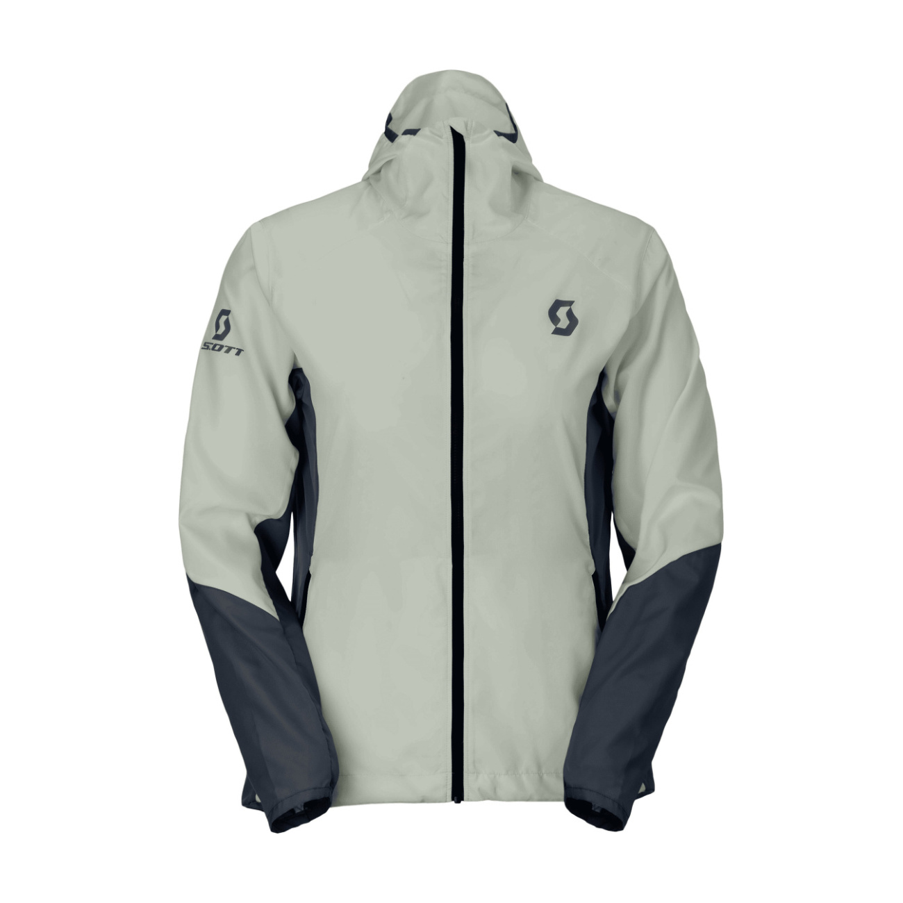 SCOTT Cyklistická vetruodolná bunda - EXPLORAIR LIGHT WB W - šedá/modrá S